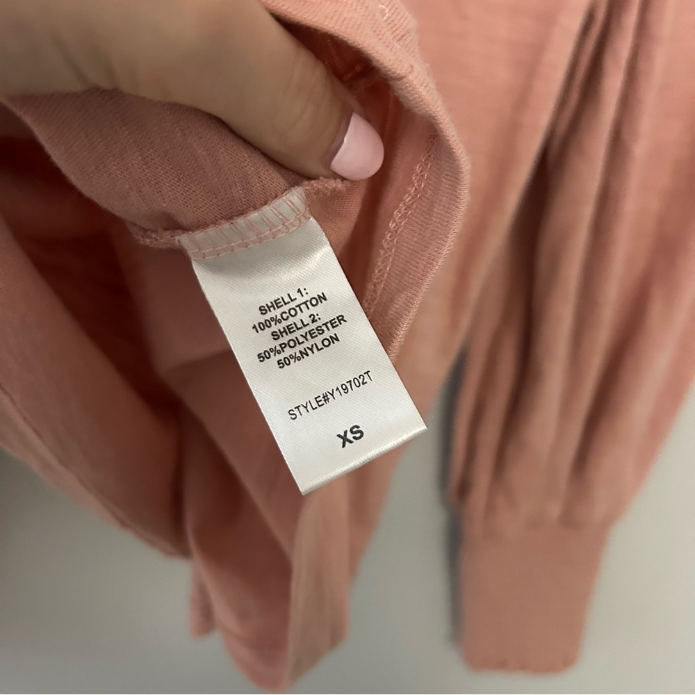 Pomander Place Tuckernuck Puff Sleeve Long Sleeve Tee Pink - Picture 3 of 5